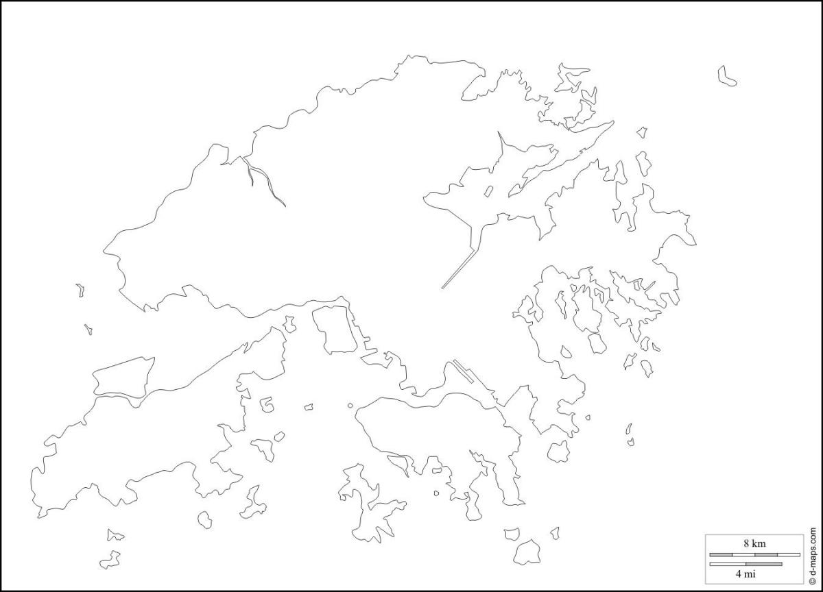 Honkongo žemėlapio kontūras