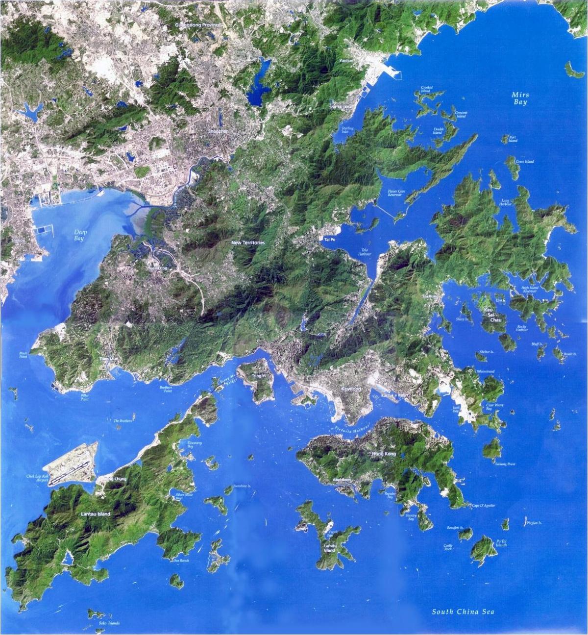 palydovinės žemėlapį Hong Kong