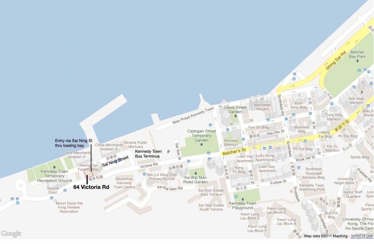 MTR Kennedy town stotis map
