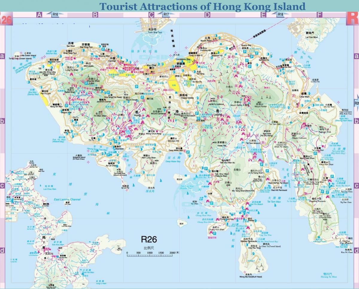 Honkongo žemėlapyje
