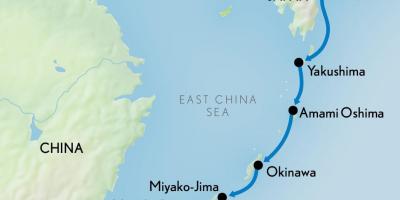 Žemėlapis Honkongas ir japonija