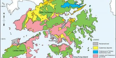 Geologinis žemėlapis iš Hong Kong