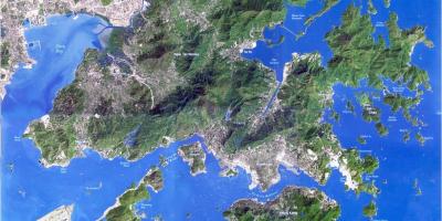 Palydovinės žemėlapį Hong Kong