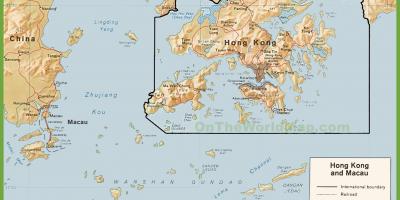 Politinį žemėlapį iš Hong Kong