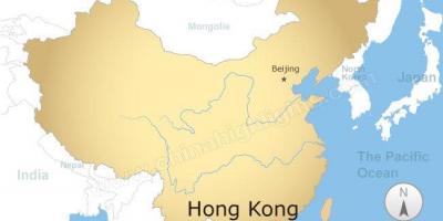 Žemėlapis Kinijos ir Honkongo