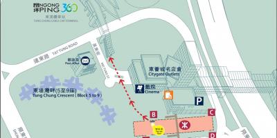 Tung Chung linija MTR žemėlapyje