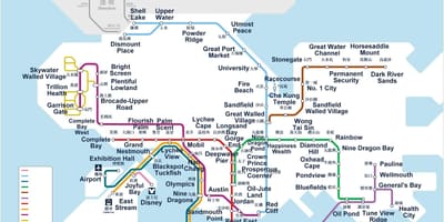 Honkongo metro žemėlapis