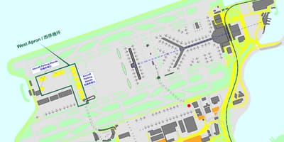 Honkongo tarptautinis oro uostas map