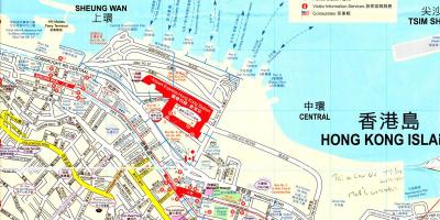 Uosto Honkongo žemėlapyje