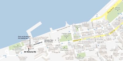 MTR Kennedy town stotis map