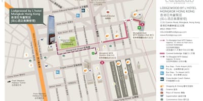 Mongkok MTR stotis map