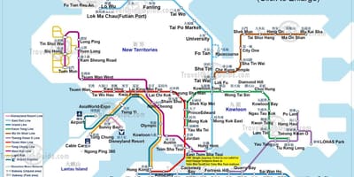 Žemėlapis MTR hk